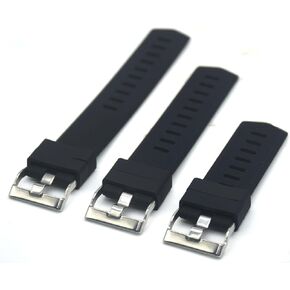 Band Extenders for Compatible with Fitbit Charge HR 6/5/4/3/2/1, Fitbit Sense 2/1 and Fitbit Versa 4/3/2/1 Watch Bands, Extender Bands for Larger Size Wrist or Ankle Wear (Black, Pack of 3)