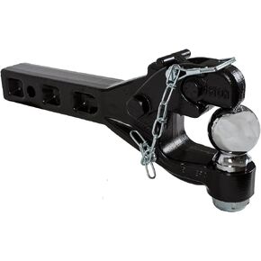 Buyers Products RM62000 6-Ton Receiver Mount Combination Hitch with 2 Inch Ball , Black