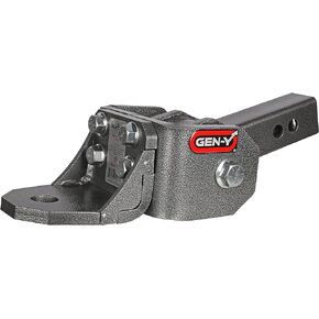GEN-Y Glyder Torsion-Flex Ball Mount Rated for 7,000 lb. Towing, and Maximum Tongue Weight of 700 lb., 2" Receiver, 1" Ball-Shank, GH-12001