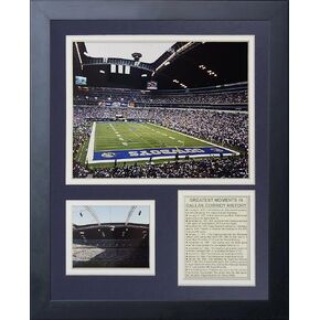Legends Never Die Dallas Cowboys Texas Stadium Framed Photo Collage, 11x14-Inch, (11596U)