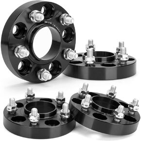 KSP 5x114.3 Wheel Spacers 25mm for Compass MK Patriot, 1 inch 67.1mm Hub Bore Forged Tire Spacers for Escape Fusion CX-3 CX-3, 5 Lug 5x4.5 Spacers with M12x1.5 Studs