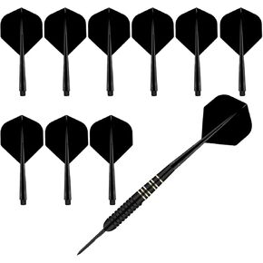 9Pcs Integrated Dart Shaft and Flights Standard 2BA Set of 9pcs Integrated Black Dart Shaft and Flights Standard Shape Anti Break in Kuwait