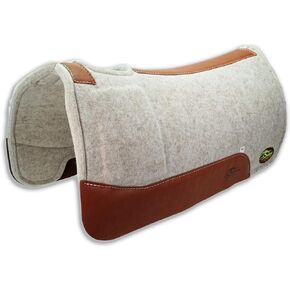 Southwestern Equine Roping Saddle Pad Soft Hit Dally Shim 100% Natural Wool 1" Made in USA