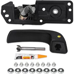 3mirrors Interior Door Handle Kit Front Left Driver Side Compatible with 2007-2014 Chevy Silverado Suburban Tahoe GMC Sierra Yukon Cadillac Escalade ESV EXT OE# 20833606 80374 Door Handle Repair Kit