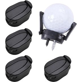 5 Pcs Golf Ball Picker Upper for Putter, Universal Putter Ball Retriever Grabber, Back Saver Golf Ball Pick Up Suction Cup, Foldable Claw Sucker for Putter Grip Golfer