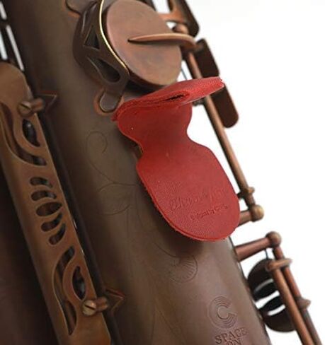 وسادة مسند إبهام ساكسفون من CIELmusic، وسادة إبهام ساكسفون، واقي إبهام الساكسفون، ساكسفون ألتو/تينور، جلد ناعم متين، مصنوع يدويًا، أحمر in Kuwait