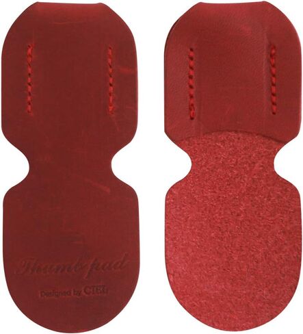 وسادة مسند إبهام ساكسفون من CIELmusic، وسادة إبهام ساكسفون، واقي إبهام الساكسفون، ساكسفون ألتو/تينور، جلد ناعم متين، مصنوع يدويًا، أحمر in Kuwait