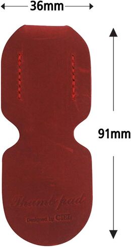 وسادة مسند إبهام ساكسفون من CIELmusic، وسادة إبهام ساكسفون، واقي إبهام الساكسفون، ساكسفون ألتو/تينور، جلد ناعم متين، مصنوع يدويًا، أحمر in Kuwait