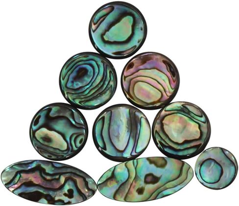 9 Pcs Saxophone Key Button Inlays Abalone Shell Key Buttons Musical Instrument Accessory Parts in Saudi Arabia