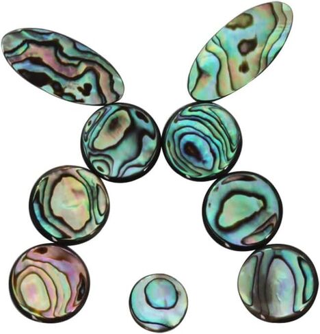 9 Pcs Saxophone Key Button Inlays Abalone Shell Key Buttons Musical Instrument Accessory Parts in Saudi Arabia
