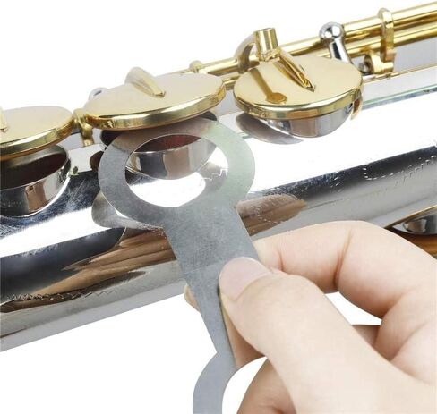 5Pcs Stainless Steel Saxophone Leveling Rings Pad with L-Shape Keycovers Adjustment Woodwind Repair Tool Silver in Saudi Arabia