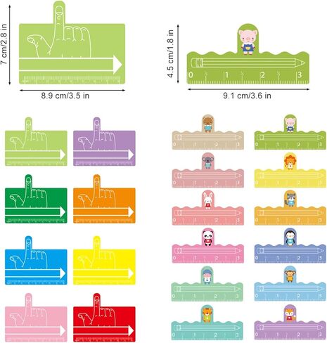 One Finger Spacer Handwriting Tool, Colorful Finger Writing Spacers Writing Dyslexia Tools for Kids Home School Classroom Supplies(20 Pcs) in Kuwait