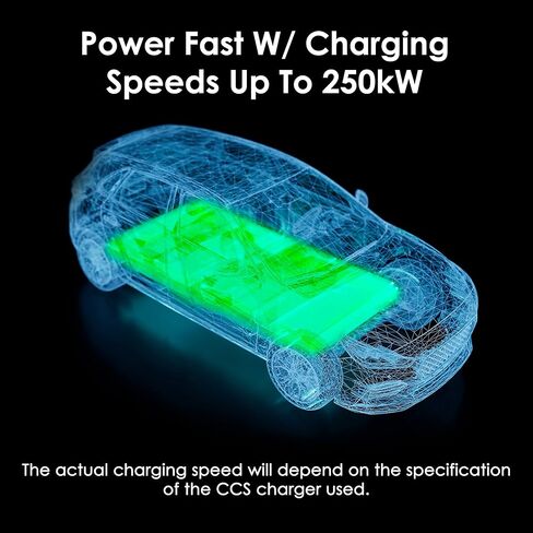محول CCS لطرازات Tesla 3 وY وS وX - شحن سريع لجهاز Tesla الخاص بك باستخدام شواحن CCS - زيادة مرونة الشحن مع محطات الشحن السريع المتوافقة من المستوى 3 - لأصحاب Tesla فقط in Kuwait