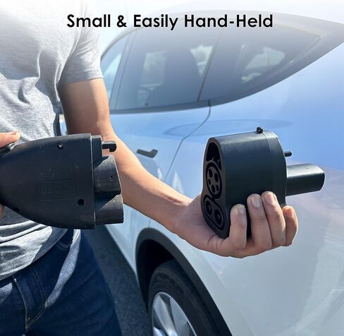 محول CCS لطرازات Tesla 3 وY وS وX - شحن سريع لجهاز Tesla الخاص بك باستخدام شواحن CCS - زيادة مرونة الشحن مع محطات الشحن السريع المتوافقة من المستوى 3 - لأصحاب Tesla فقط in Kuwait