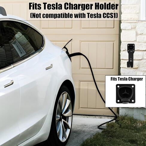 EV Charger Holder Wall Mount J1772 EV Holder, EV Cable Holder, and Electric Car Plug Nozzle Holster Dock Combination for SAE J1772 Electric Vehicle Charger in Saudi Arabia