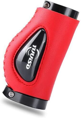 Silicone PU Leather Bicycle Handlebar Grips Sleeve Silicone Meat Ball Shock Grips Absorption Comfortable Mountain Bike Grips for Modified Mountain Bike in Saudi Arabia