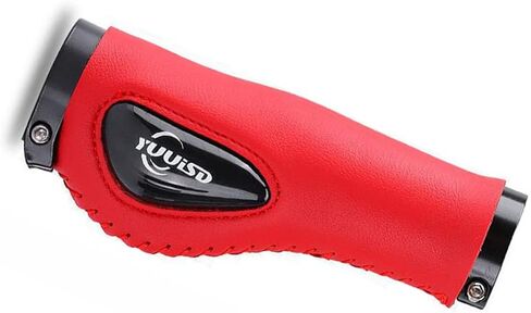 Silicone PU Leather Bicycle Handlebar Grips Sleeve Silicone Meat Ball Shock Grips Absorption Comfortable Mountain Bike Grips for Modified Mountain Bike in Saudi Arabia