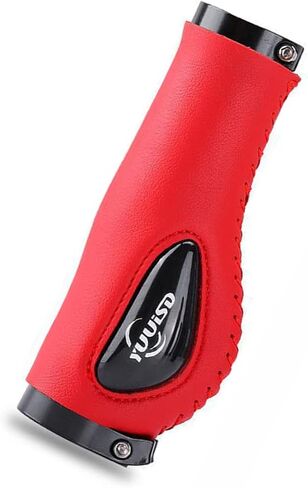 Silicone PU Leather Bicycle Handlebar Grips Sleeve Silicone Meat Ball Shock Grips Absorption Comfortable Mountain Bike Grips for Modified Mountain Bike in Saudi Arabia