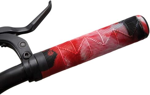 مقابض سكوتر Marque MTB BMX - مقابض دراجة المقود للقضبان المسطحة المستقيمة مثل BMX، MTB، سكوتر؛ قبضة مطاطية غير قابلة للانزلاق لتتناسب مع أي دراجة أو سكوتر in Saudi Arabia