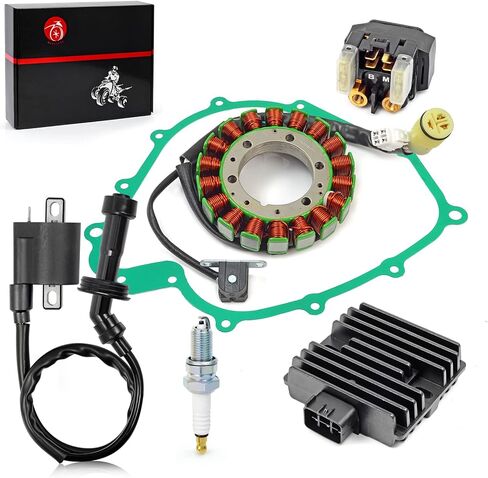 Stator & Rectifier Ignition Coil RELAY Gasket for Yamaha Grizzly 660 2002-2008 Rhino 660 YXR660 2004-2007 in Saudi Arabia
