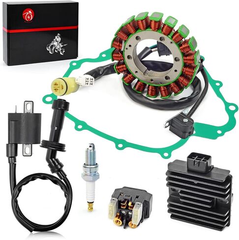 Stator & Rectifier Ignition Coil RELAY Gasket for Yamaha Grizzly 660 2002-2008 Rhino 660 YXR660 2004-2007 in Saudi Arabia