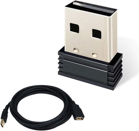 محول USB ANT+ Stick Dongle مستقبل لاسلكي لـ Zwift، TheSufferfest، TrainerRoad، Rouvy لترقية مدرب الدراجة (مع كابل تمديد 3 أمتار) in Saudi Arabia