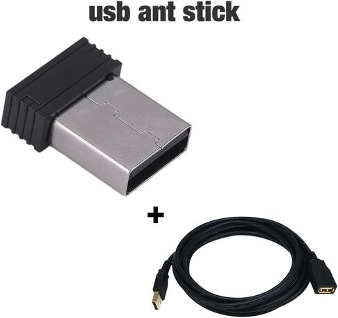 محول USB ANT+ Stick Dongle مستقبل لاسلكي لـ Zwift، TheSufferfest، TrainerRoad، Rouvy لترقية مدرب الدراجة (مع كابل تمديد 3 أمتار) in Saudi Arabia