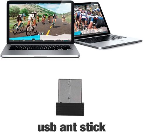 محول USB ANT+ Stick Dongle مستقبل لاسلكي لـ Zwift، TheSufferfest، TrainerRoad، Rouvy لترقية مدرب الدراجة (مع كابل تمديد 3 أمتار) in Saudi Arabia