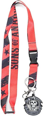 Sons of Anarchy Stars & Stripes Charm Lanyard in Saudi Arabia