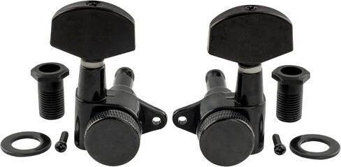 Musiclily Pro 3L3R Guitar Locking Tuners Tuning Pegs Keys Machine Heads Set for Epiphone Les Paul Style Electric Guitar or Acoustic Guitar, Black in Saudi Arabia