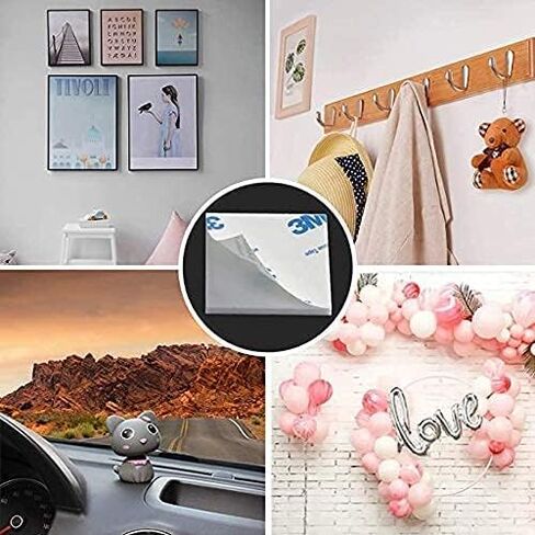 500 Pieces 3m Square Double Sided Foam Tape Strong Pads,27 x 27 Sticky pad Mounting Adhesive Tape Idea for Photo Album Walls, Hooks, Small Mirrors, Office Decor, White in Kuwait