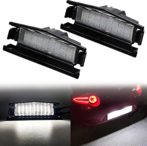 NSLUMO LED License Plate Light Assembly for 2016-2021 Mazda Miata Mx-5 ND Roadster, OEM Fit Replacement White 18-SMD Number Plate Led Tag Light in Saudi Arabia