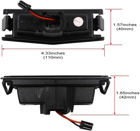 NSLUMO LED License Plate Light Assembly for 2016-2021 Mazda Miata Mx-5 ND Roadster, OEM Fit Replacement White 18-SMD Number Plate Led Tag Light in Saudi Arabia