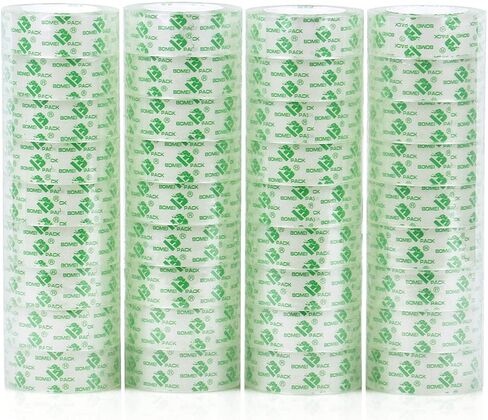 BOMEI PACK 36Rolls Crystal Clear Tape for Gift Wrapping, Transparent Tape Refills for Dispenser, Office Tape for Home and School, 3/4Inch x 1000 inch in Saudi Arabia