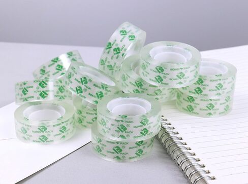 BOMEI PACK 36Rolls Crystal Clear Tape for Gift Wrapping, Transparent Tape Refills for Dispenser, Office Tape for Home and School, 3/4Inch x 1000 inch in Saudi Arabia