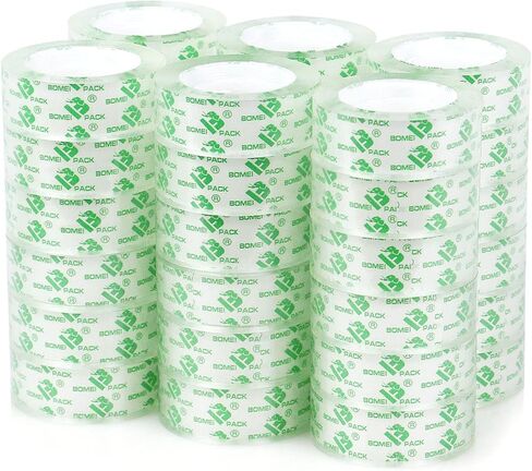 BOMEI PACK 36Rolls Crystal Clear Tape for Gift Wrapping, Transparent Tape Refills for Dispenser, Office Tape for Home and School, 3/4Inch x 1000 inch in Saudi Arabia