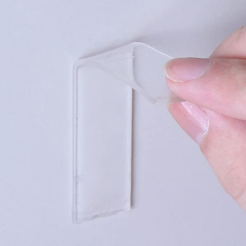 Nano Double-Sided Adhesive Transparent Non-Marking Adhesive, Removable Tape, Strong Sticky Strip for Carpet, Posters, Walls, Floors (2 Rolls, 20 Feet Total)-20MM in Saudi Arabia