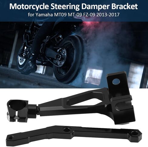 Damper Bracket Steering Damper Bracket Steering Damper Mount Steering Damper Stabilizer Motorcycle Steering Damper Bracket Mount Kit For Yamaha MT09 MT-09 FZ-09 2013-2017 in Saudi Arabia