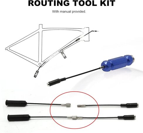 طقم أدوات توجيه الكابل الداخلي للدراجة لاستبدال أنبوب DI2 الإلكتروني، مبيت قناة 4-5.5 مم، أنابيب الفرامل الهيدروليكية in Kuwait