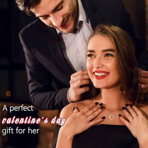 Gifts for Women, Preserved Rose with Necklace in 100 Languages, Valentine's Day Gifts for Her, Birthday Gifts for Girlfriend Wife Mom in Kuwait