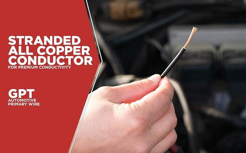 16-1-14 سلك نحاسي للسيارات مقاس 16 بطول 24 قدمًا، أصفر in Kuwait