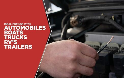 16-1-14 سلك نحاسي للسيارات مقاس 16 بطول 24 قدمًا، أصفر in Kuwait