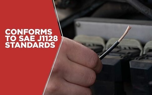 16-1-14 سلك نحاسي للسيارات مقاس 16 بطول 24 قدمًا، أصفر in Kuwait