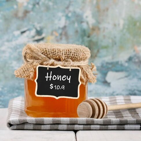 Chalkboard Tags for Baskets, Hanging Mini Chalkboard Signs with String, Small Hanging Chalkboard Tags Wooden Labels for Bottle and Storage, Food, Party, Wedding (12 Pack) in Kuwait