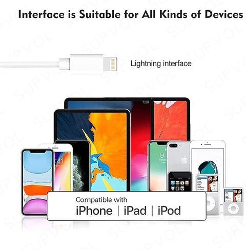 سماعات أذن Apple 2 Pack [معتمدة من Apple MFi] سماعات أذن سلكية (ميكروفون مدمج وتحكم في مستوى الصوت) سماعات رأس عازلة للضوضاء متوافقة مع iPhone 14/13/12/11/8/7/6/5/ 4، وأجهزة iPad والمزيد in Kuwait