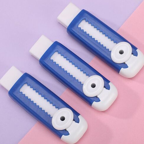 8pcs Sliding Retractable Pencil Eraser with Plastic Sleeve Cute Erasers Push Pull Aesthetic Erasers Soft Rubber Eraser Block Erasers for Kids School Office Supplies Writing Drawing Stationery in Saudi Arabia
