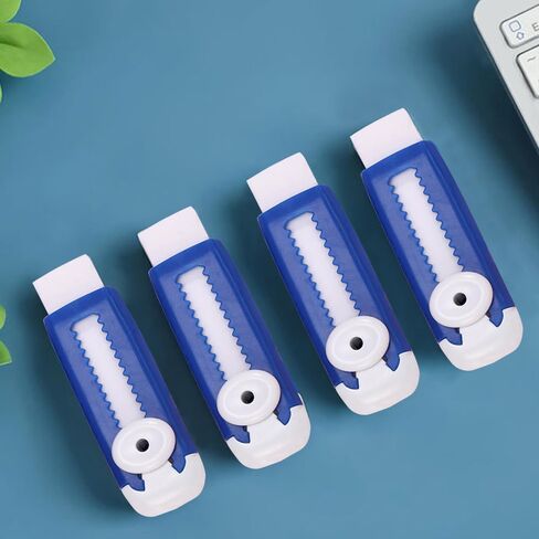 8pcs Sliding Retractable Pencil Eraser with Plastic Sleeve Cute Erasers Push Pull Aesthetic Erasers Soft Rubber Eraser Block Erasers for Kids School Office Supplies Writing Drawing Stationery in Saudi Arabia