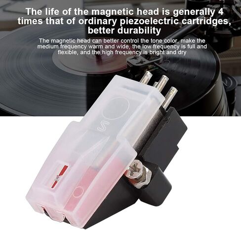 قلم الفونوغراف Q1، إبرة قلم مزدوجة ذات مغناطيس متحرك من الماس الأحمر، قلم فونوغراف بديل وإبرة القرص الدوار لمشغل التسجيل in Kuwait