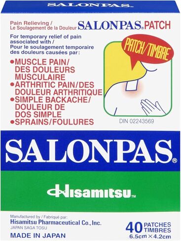 رقعة تخفيف الألم من Salonpas - 40 قطعة in Kuwait