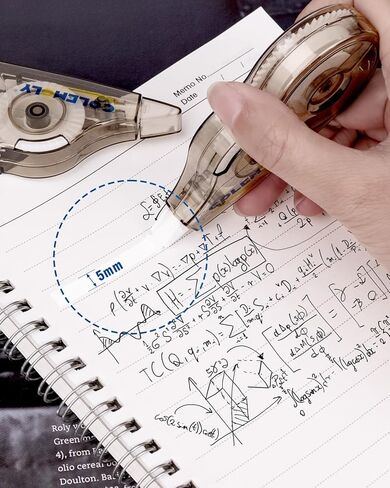 شريط تصحيح 40 حزمة، مخرج خطأ أبيض، موزع شفاف، 1/5 بوصة × 32.8 قدم (5 مم × 10 م) تصميم مريح إصلاحات فورية in Kuwait